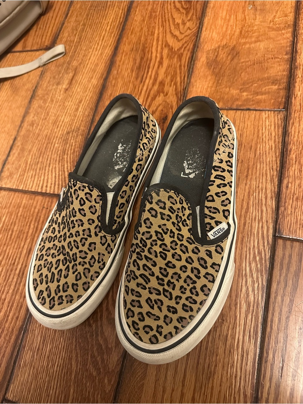 Vans Leaopard Print Slip-On Sneakers
